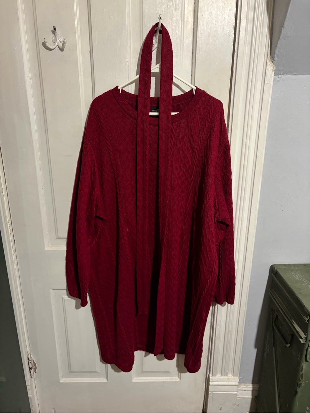 Nursing Queen Red Sweater Dress 3X